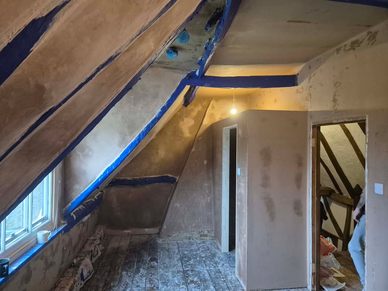 Loft with Beams